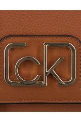 Calvin Klein Flap Shoulder Bag Md Çapraz Askılı Kadın Çantası Cognac