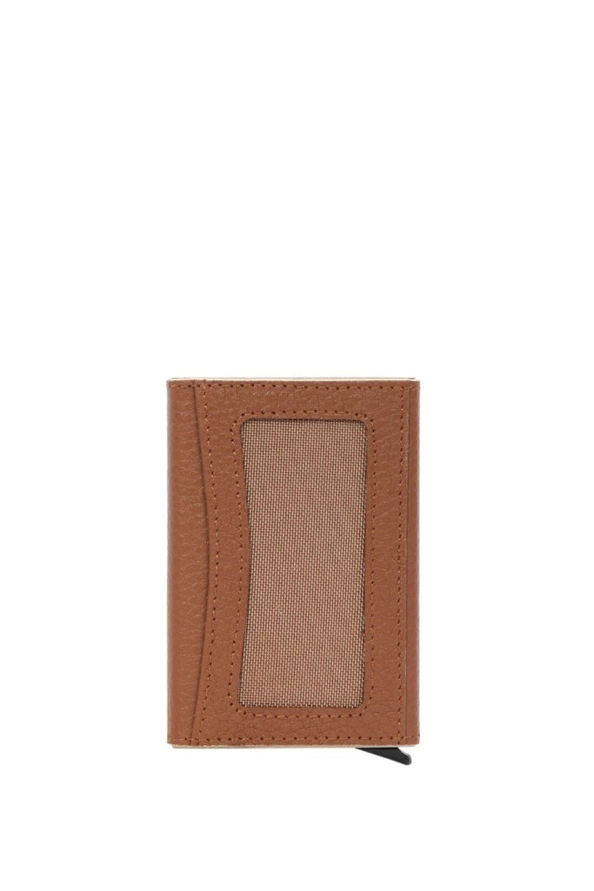 Cengiz Pakel Mekanik Kart Yuvalı Portföy Taba - Bej