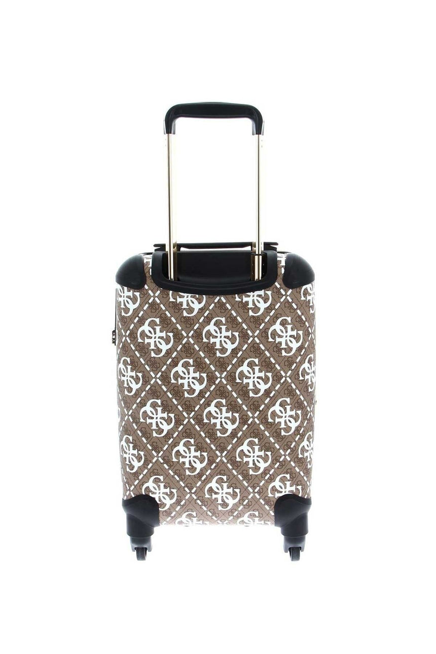 Guess Wilder 18 In 4-Wheel Kabin boy Valiz White Multi