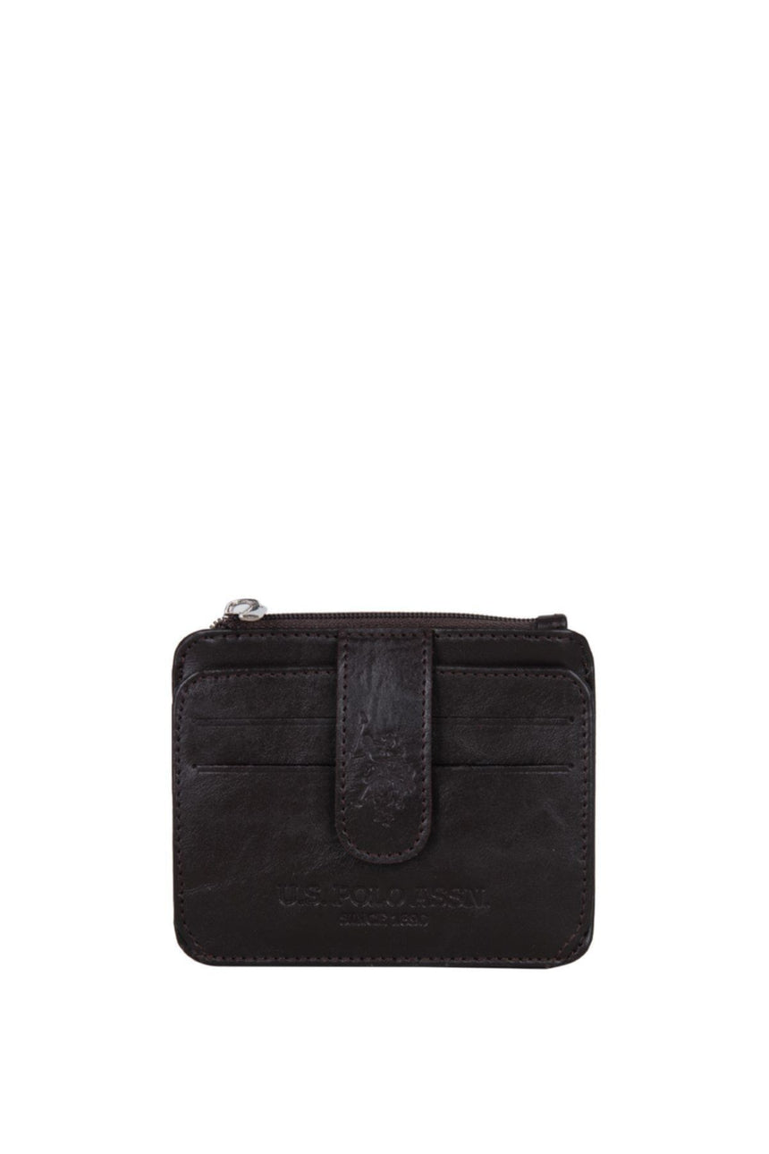 U.s Polo Assn. Fermuarlı Kartlık Kahve