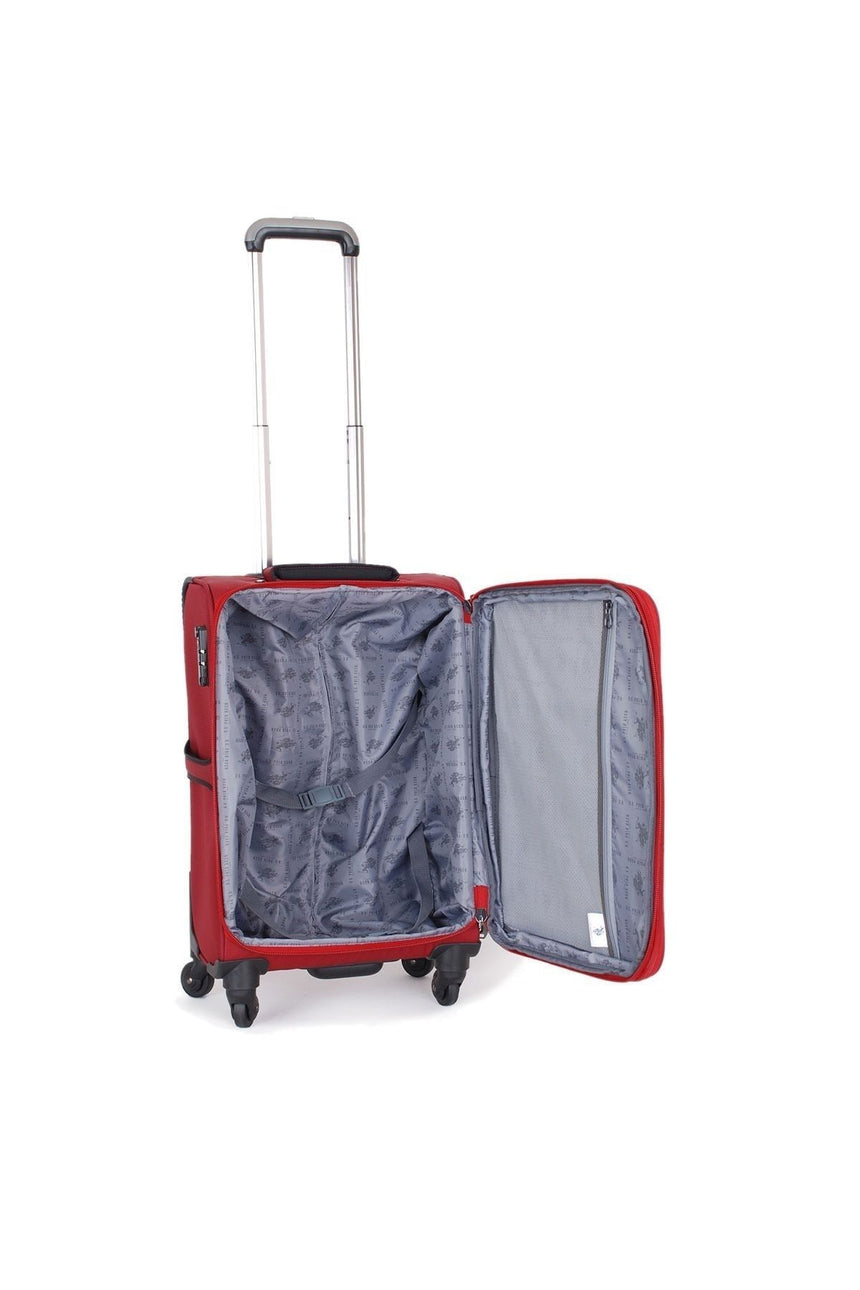 U.S Polo Assn. Çok Gözlü Kabin Boy Valiz Bordo