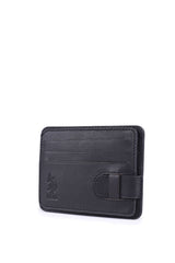 U.s Polo Assn Metal Logo Baskılı Erkek Kartlık Siyah