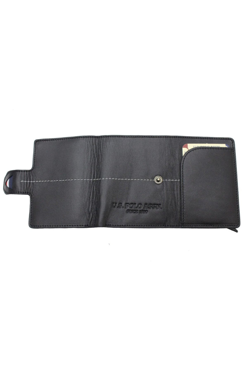 Us. Polo Assn Kartlık Mekanizmalı Erkek Cüzdanı Siyah