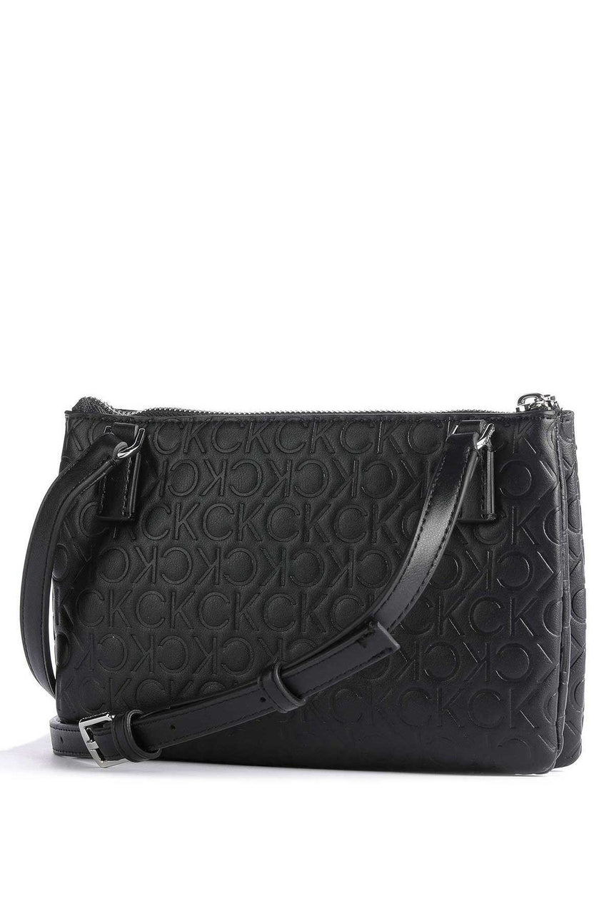 Calvin Klein Must Dbl Crossbody Çapraz Askılı Kadın Çantası CK Black
