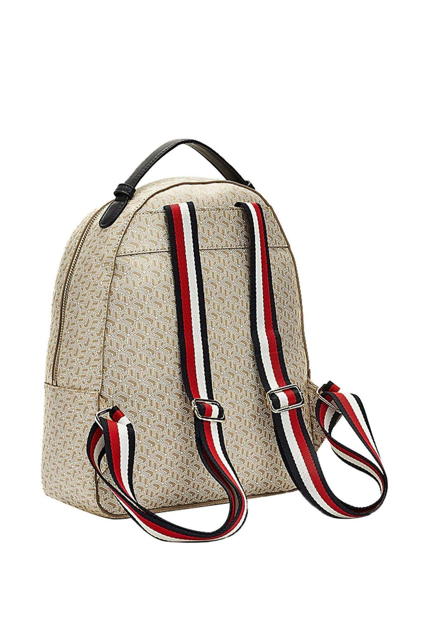 Tommy Hilfiger Iconic Tommy Backpack Monogram Kadın Sırt Çantası Neutral