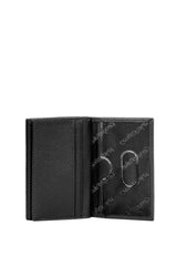 Cengiz 4 Blok Şeffaf Bölmeli Erkek Portföyü Siyah