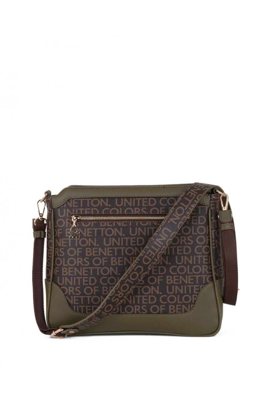 Benetton Mono Çapraz Askılı Kadın Çantası Kahve- Haki