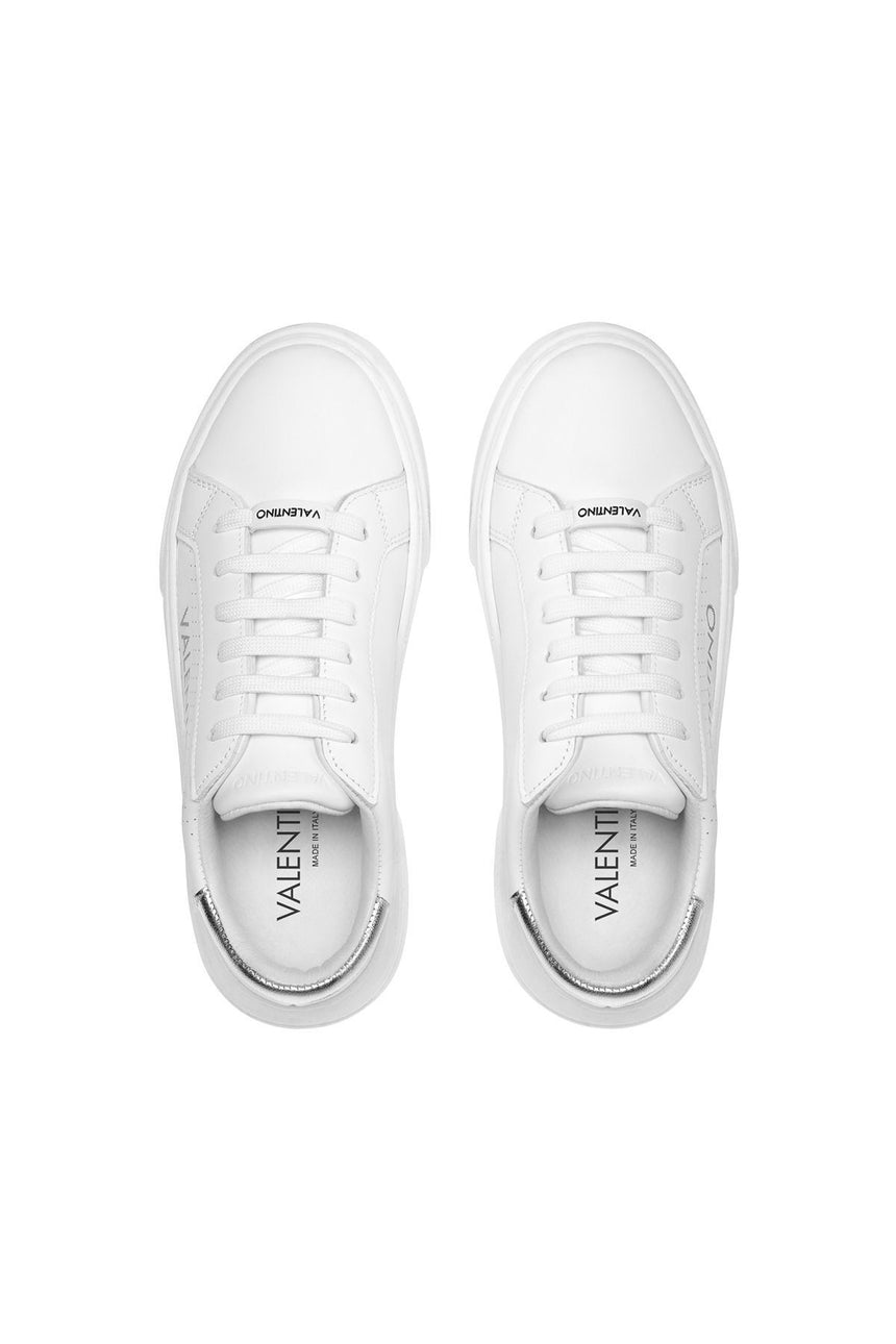 Mario Valentino Kadın Logo Sneaker White - Silver