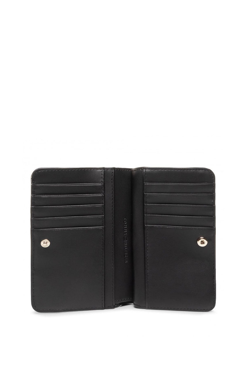 Tommy Hilfiger Iconic Tommy Med Za Kadın Cüzdanı Black