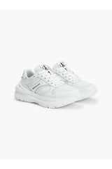 Calvin Klein Runner Laceup Snap Wn Kadın Sneaker Triple White - WHITE