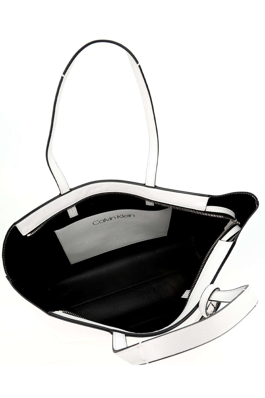 Calvin Klein Must Shopper Md Cav Kadın Kol Çantası White