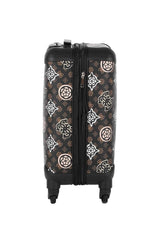 Guess House Party 18 In 4-Wheele Kabin Boy Valiz Brown Logo