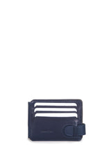 Grande Banknot Tutucu Mini El Portföyü Lacivert - Kahve