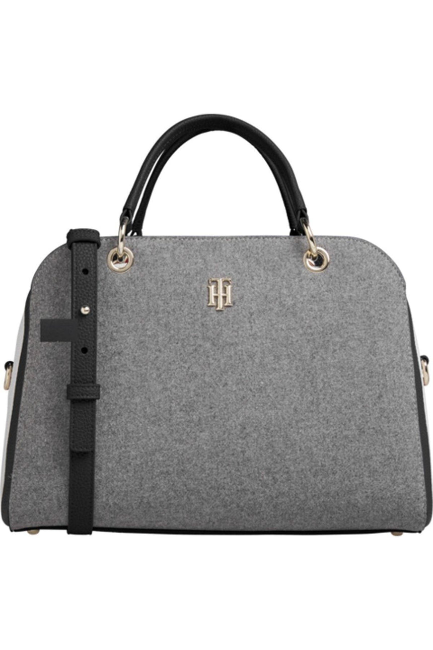 Tommy Hilfiger Th Essence Duffle Melton Kadın El Çantası Concrete Grey