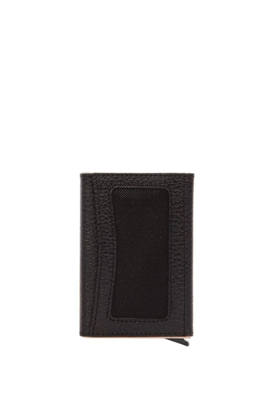 Cengiz Pakel Mekanik Kart Yuvalı Portföy Siyah - Bej