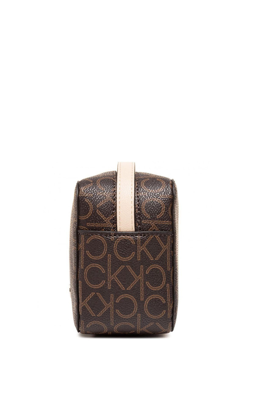 Calvin Klein Camera Bag Çapraz Askılı Kadın Çantası Brown Mono Mix