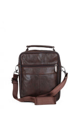 ÇÇS 4 Bölmeli Çapraz Askılı Erkek Çantası Dark Brown
