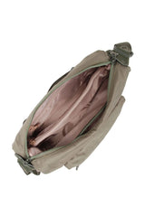 Benetton Çok Gözlü Çapraz Askılı Kadın Çantası Haki