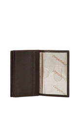 Cengiz 4 Blok Şeffaf Bölmeli Erkek Portföyü Kahve