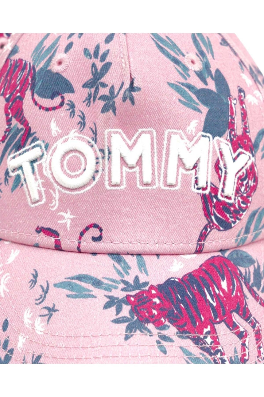 Tommy Hilfiger Girls Flower Print Cap / Kadın Şapka Pink