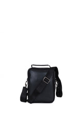 Us Polo Assn Silver Logo Erkek Çapraz Askılı Çanta Siyah