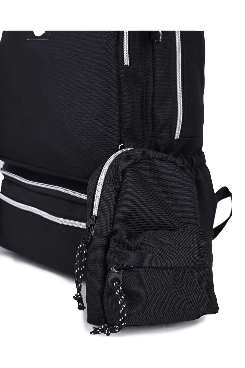 Bear & Deer Kangroo Çok Gözlü Sırt Çantası Siyah