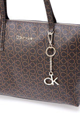 Calvin Klein Mono Cabas Kadın Omuz Çantası Brown Mono