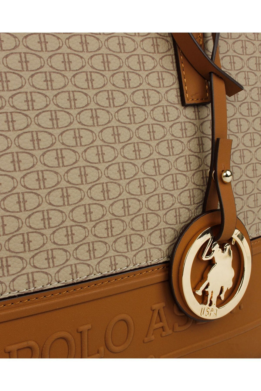 U.s Polo Assn. Kadın Omuz Çantası Koyu Bej - Taba