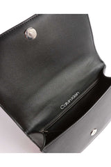 Calvin Klein Flap Shoulder Bag Md J Çapraz Askılı Kadın Çantası Black Mix