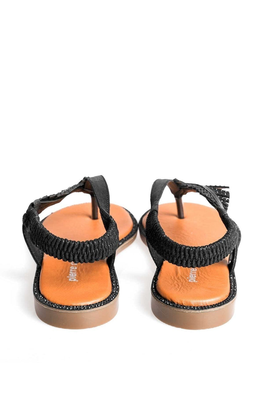 Pierre Cardin Parmak Arası Kadın Terlik Siyah