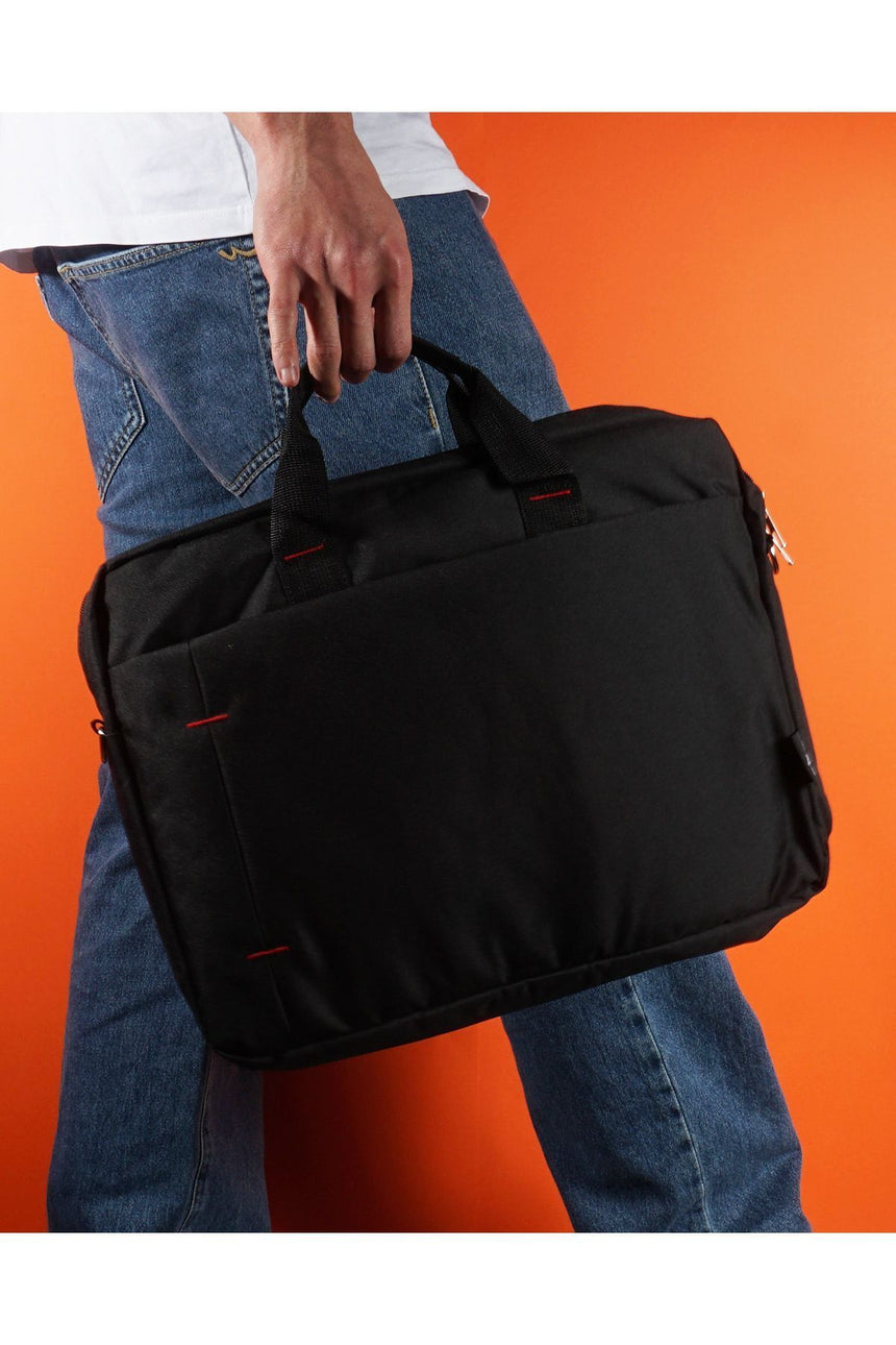 Cambridge Polo Club Kumaş Evrak Çantası Büyük Boy Siyah