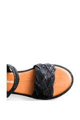 Pierre Cardin Kadın Bilek Detaylı Terlik Siyah