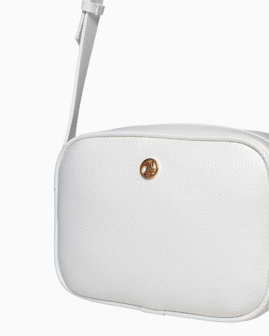 Us Polo Assn Logolu Omuz Çantası Beyaz