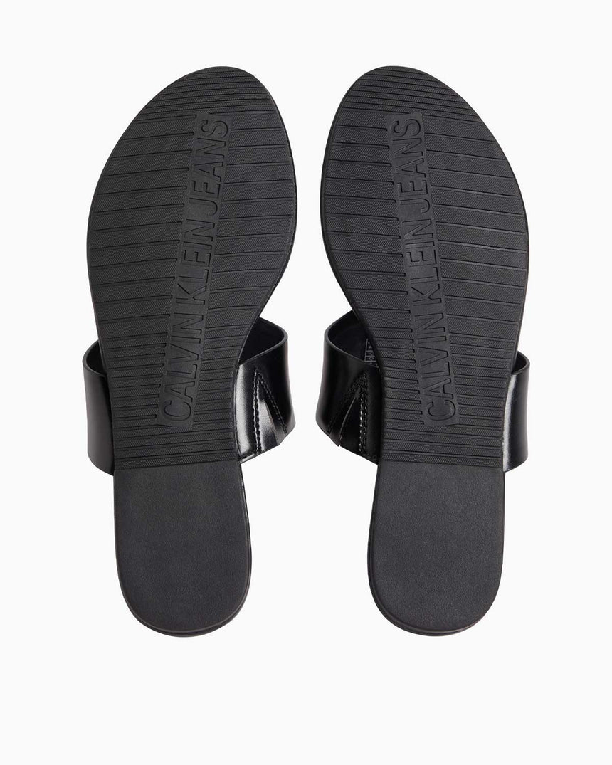 Calvin Klein Flat Espadrilles Toepost Terlik Triple Black
