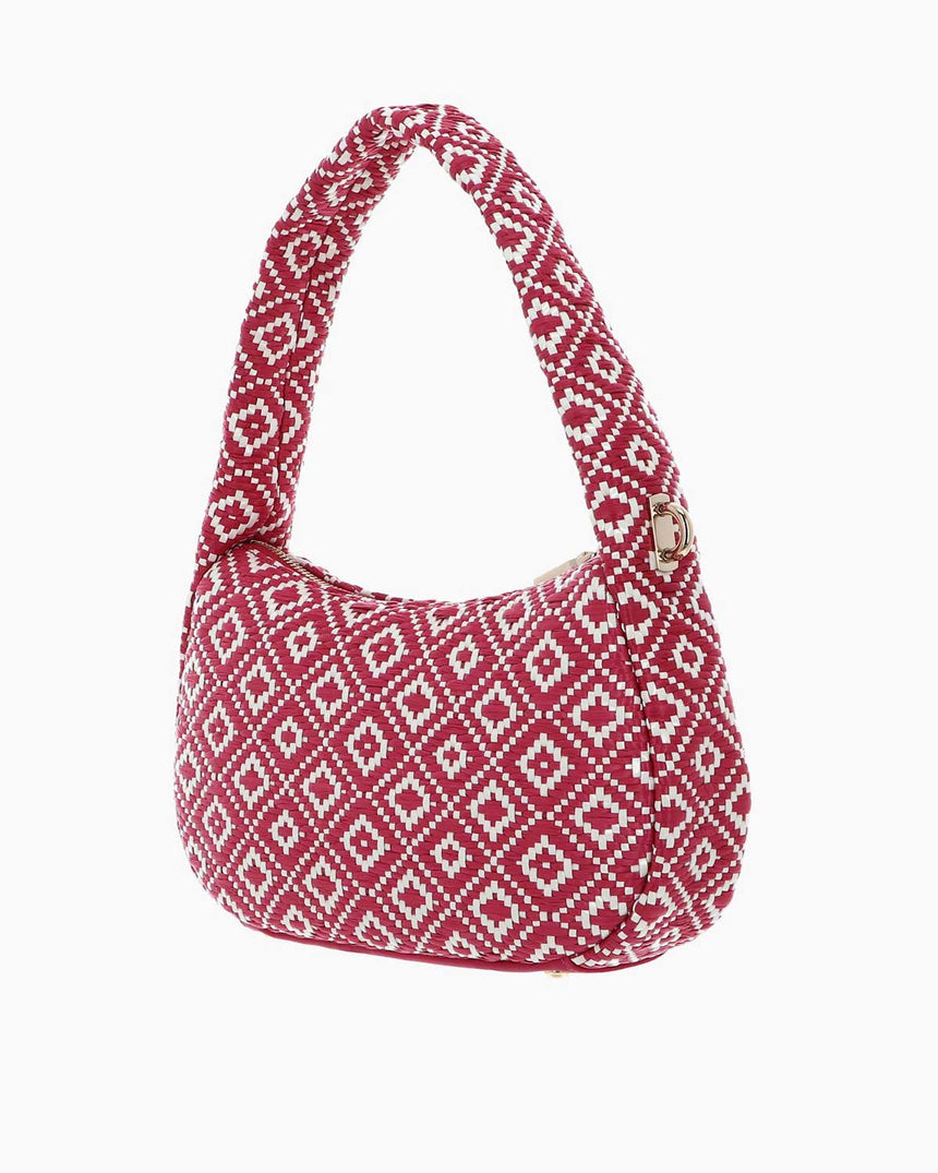 Guess Rianee Hobo Desenli Omuz Çantası Watermelon