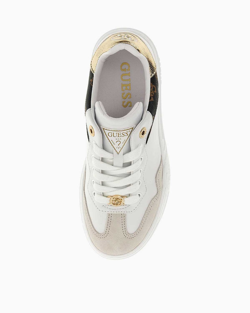 Guess Swole Monogram Logo Detaylı Sneaker White
