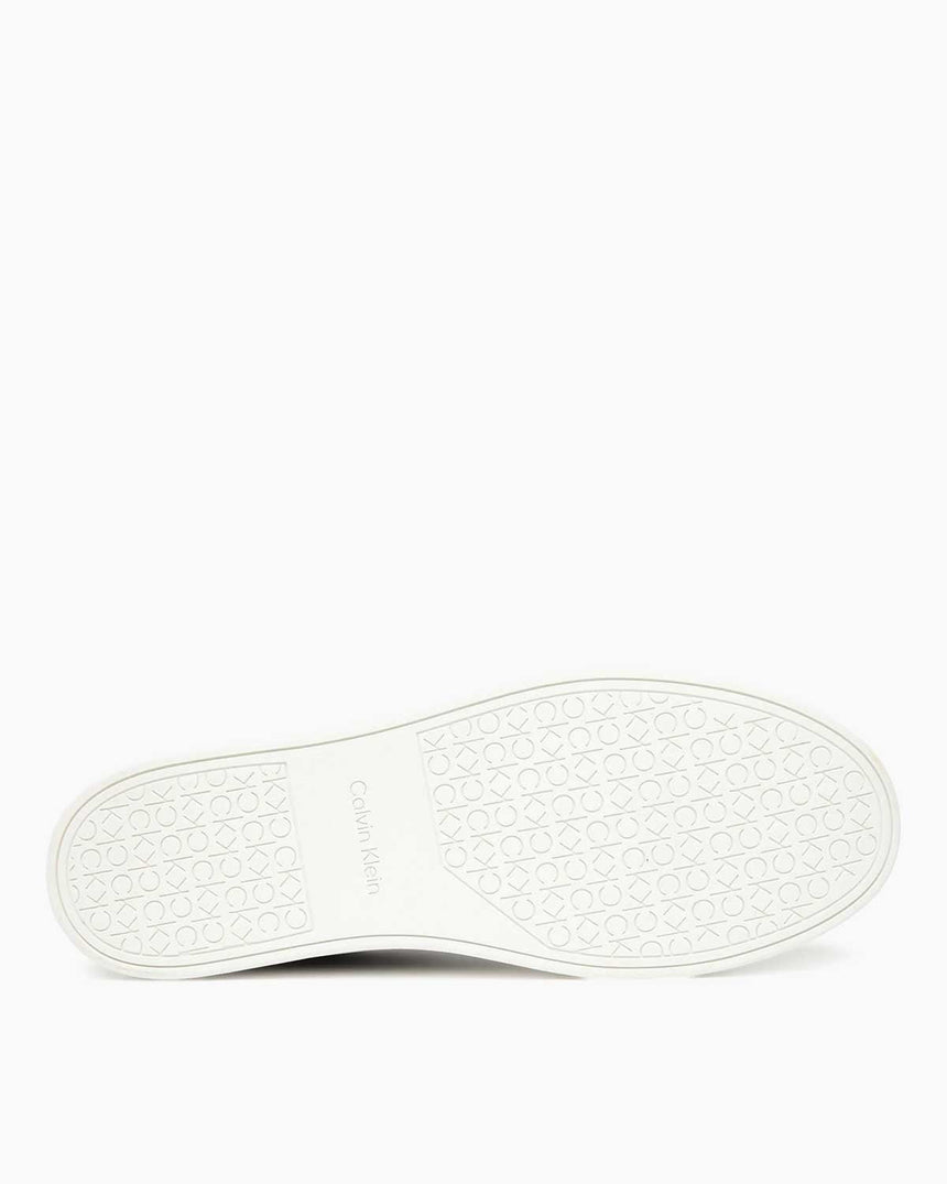 Calvin Klein Temiz Taban Mükemmel Deri Erkek Sneaker Black/Bright White