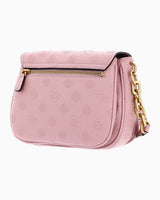 Guess Izzy Zincir Askılı Omuz Çantası Apricot Rose Logo