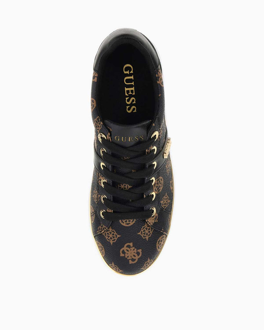 Guess Britz Kadın Logolu Sneaker Black Brown