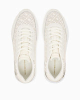 Tommy Hilfiger Arlene Monogram Logolu Kadın Sneaker Ivory Silk