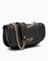 Guess Tatum Ön ve Arka Detaylı Kadın Omuz Çantası Black