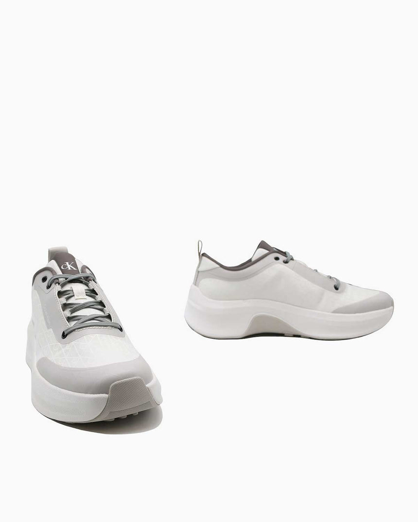 Calvin Klein Andrea Mix Erkek Sneaker White/Granite Road/Granite Gray