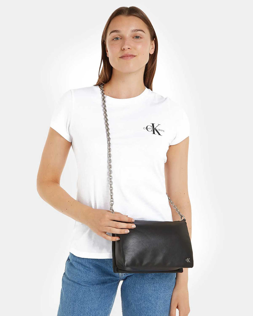 Calvin Klein Micro Mono Chain Camera Pouch Çapraz Askılı Çanta Black