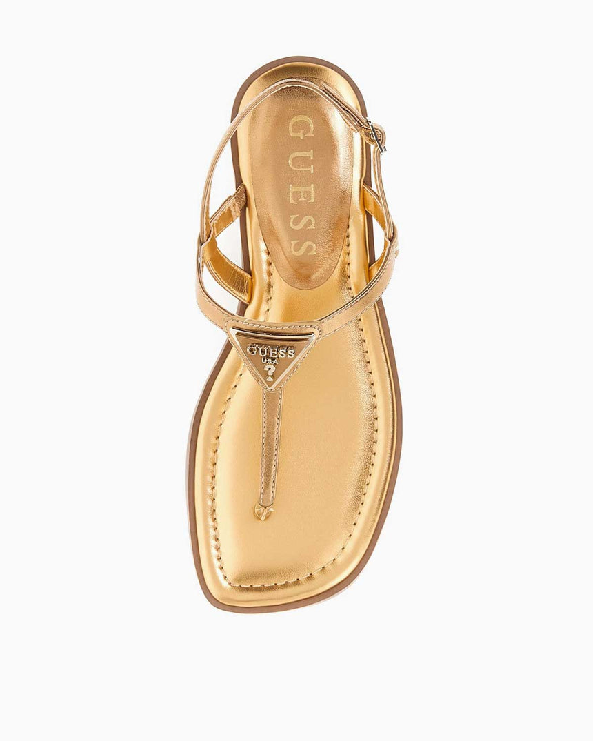 Guess Rainey4 Logolu Parmak Arası Sandalet Bronze