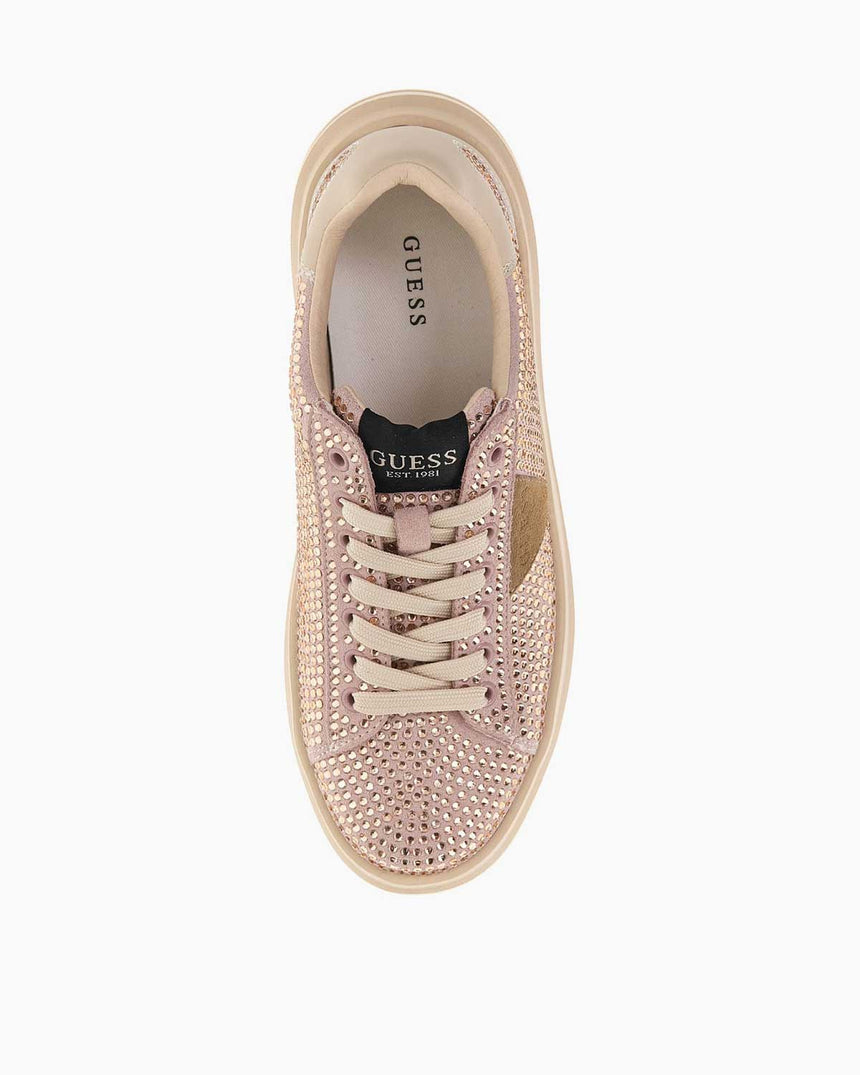Guess Elbina Taşlı Kalın Taban Sneaker Pink
