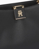 Tommy Hilfiger Logo Detaylı Mini Tote El Çantası Black