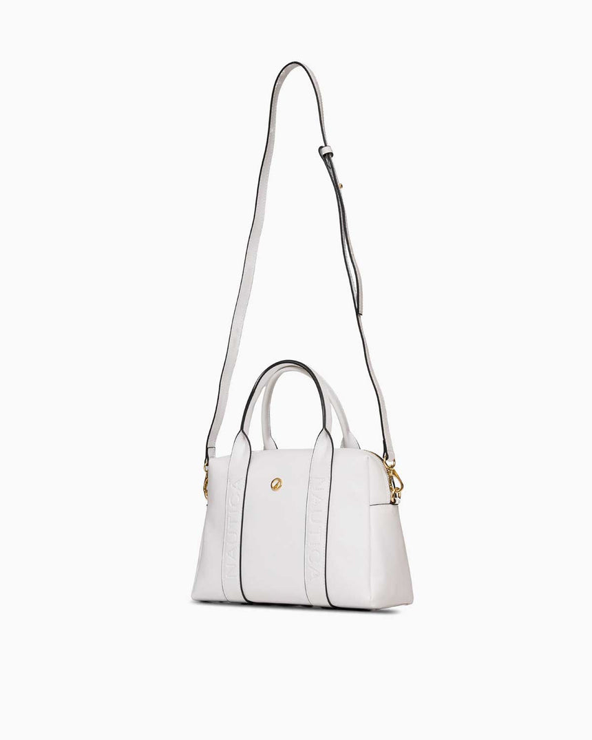 Nautica Logolu El Çantası Beyaz