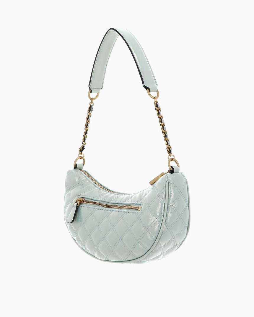 Guess Giully Üçgen Metal Logolu Omuz Çantası