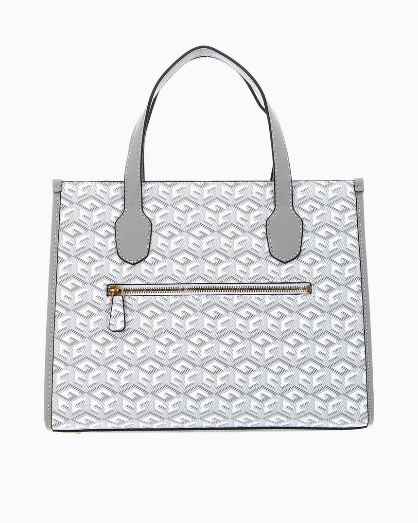 Guess Silvana 2 Compartmen El Çantası Stone Logo