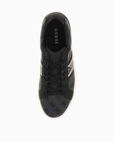 Guess Todi Monogram Sneaker Coal Black